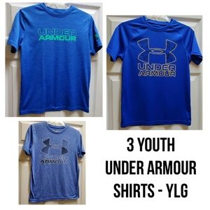 3 Youth Boy Under Armour Shirts